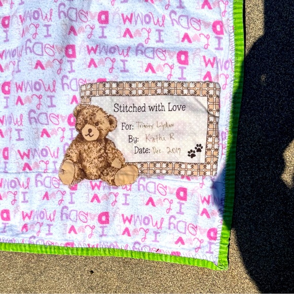 Pink, Quilt, Handmade - Picture 3 of 3